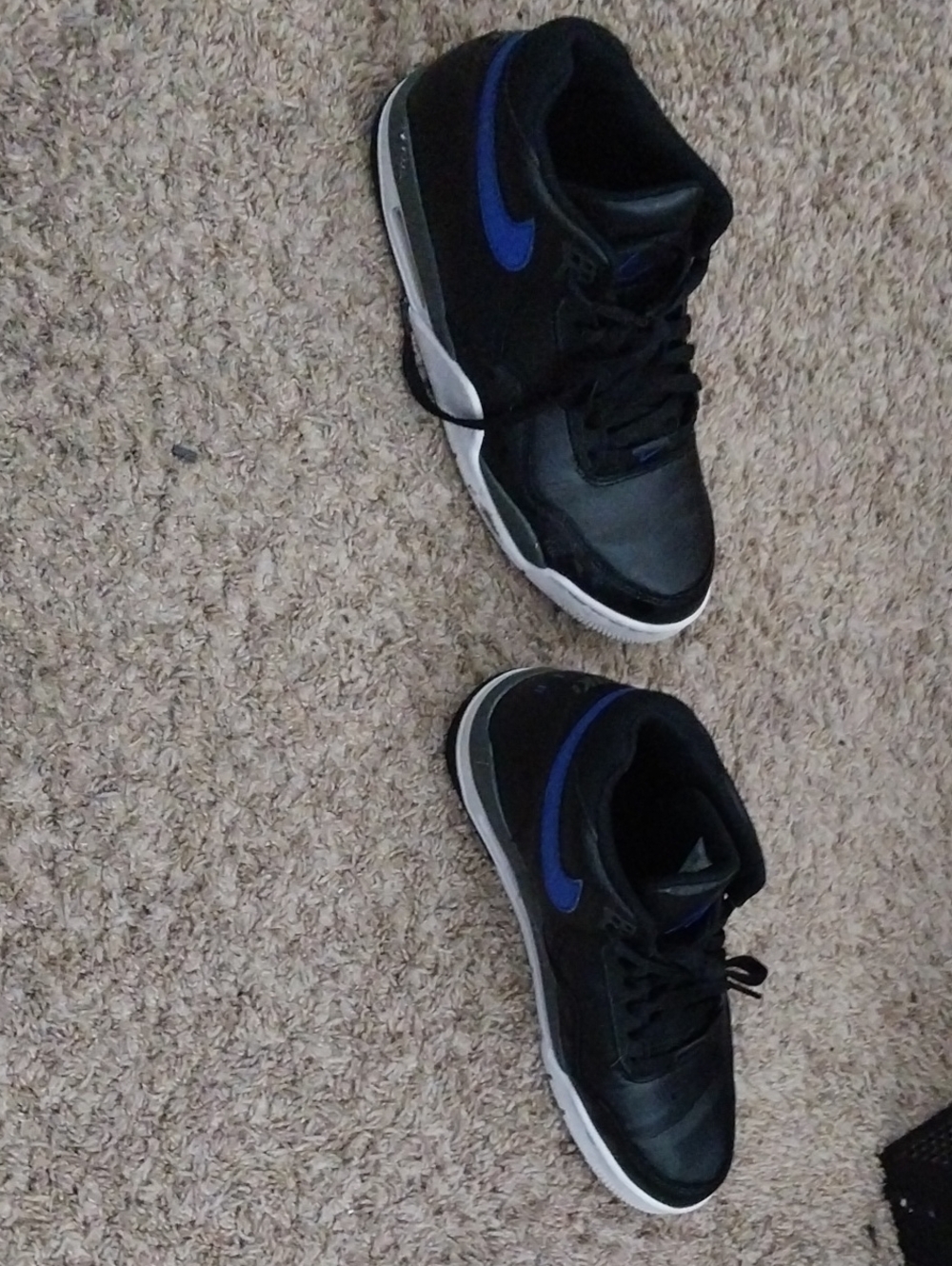 Black and Blue Men's Athletic Sneakers